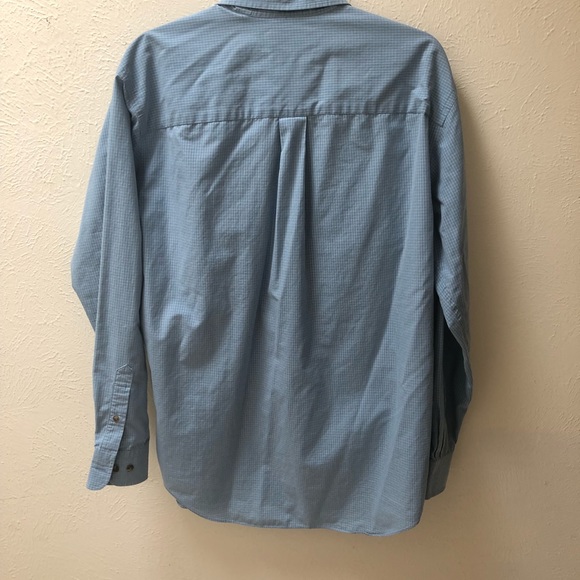 Blue Patterned Roundtree & Yorke Long Sleeve - Picture 5 of 6